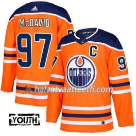 Lasten NHL Edmonton Oilers Pelipaita Connor McDavid 97 Adidas 2017-2018 Oranssi Authentic